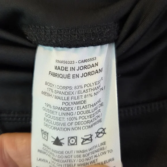 Nike Women's Black Leggings with White Swoosh - Picture 8 of 12